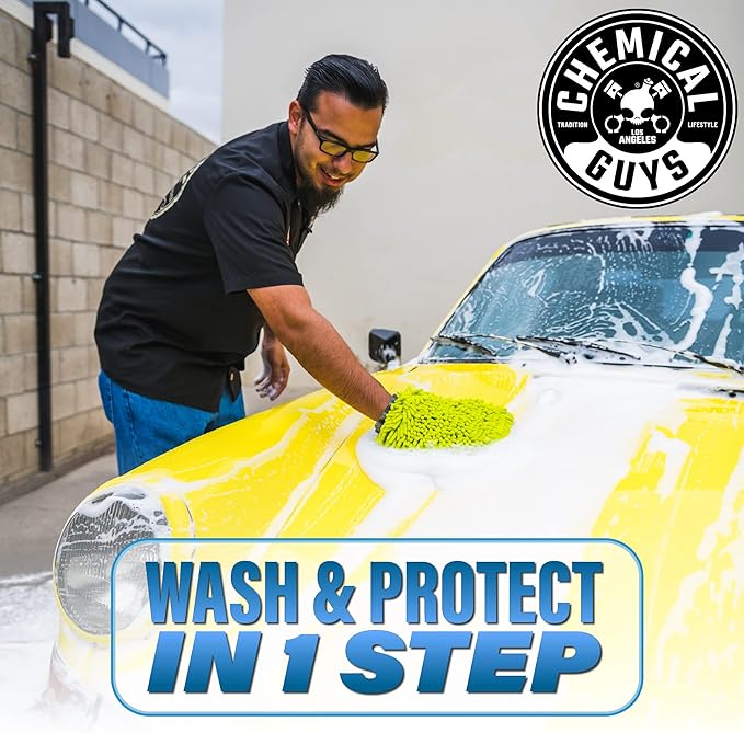 Chemical Guys HydroSuds Ceramic SiO₂ Shine High Foaming Car Wash Soap - Foam Cannon Soap, Works with Foam Guns or Bucket Washes Safe for Cars, Trucks, Motorcycles, RVs, & More, Berry Scent - 64 fl oz