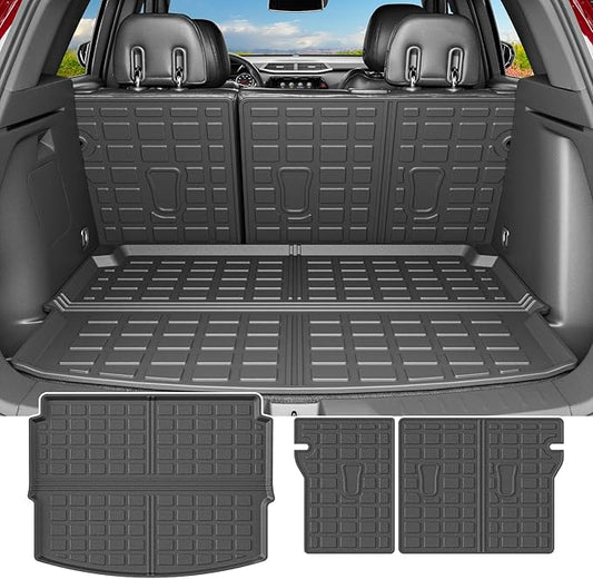 powoq Cargo Mat Compatible with 2021-2026 Chevy Trailblazer Backrest Mat (Only for Upper Deck) Replacement for 2021-2023 2024 2025 2026 Chevy Trailblazer Accessories (Trunk Mat+Backrest Mats)