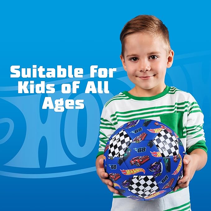 Capelli Sport Hot Wheels Kids Soccer Ball Sizes 3, 5, Officially Licensed Futbol for Boys and Girls Youth Soccer Players