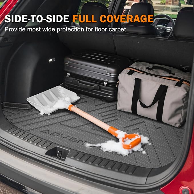 KUST Trunk Cargo Mat for Chevy Equinox/GMC Terrain 2025-2026 (Gasoline), Rear Cargo Liner for Equinox Accessories All Weather Protection TPE Rubber Raised Edge