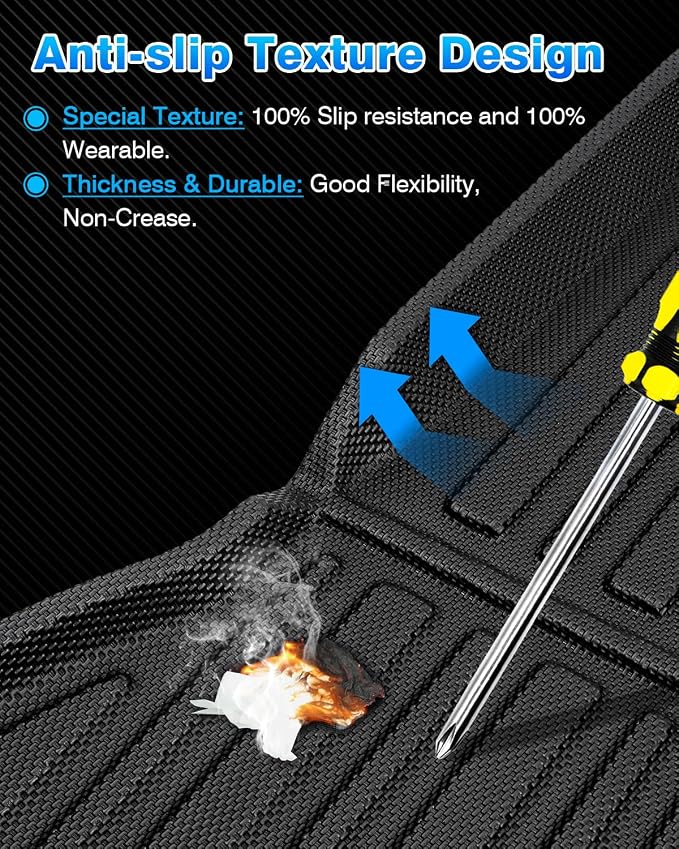 Cargo Liner for Jeep Compass 2017-2025 All Weather Trunk Mat for Compass Accessories Cargo Mat TPE Heavy Duty Anti-Slip