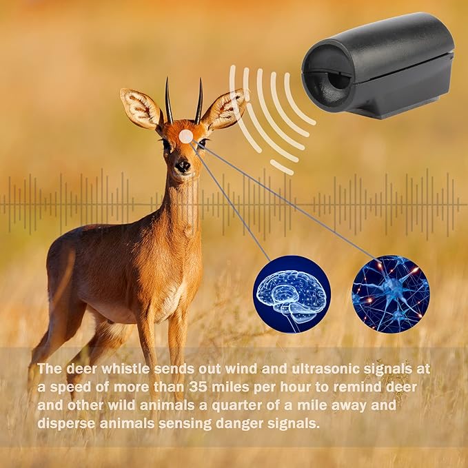 SINGARO 8 Pack Deer Whistle Warning for Horn Unit, Suitable for Cars, Trucks, Motorcycles