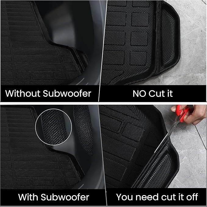 Auxko All Weather Cargo Liner Fit for Kia Sportage 2023 2024 2025 TPE Rubber Trunk Mat Sportage Accessories All Season Guard Odorless Anti-Slip Cargo Mat Black