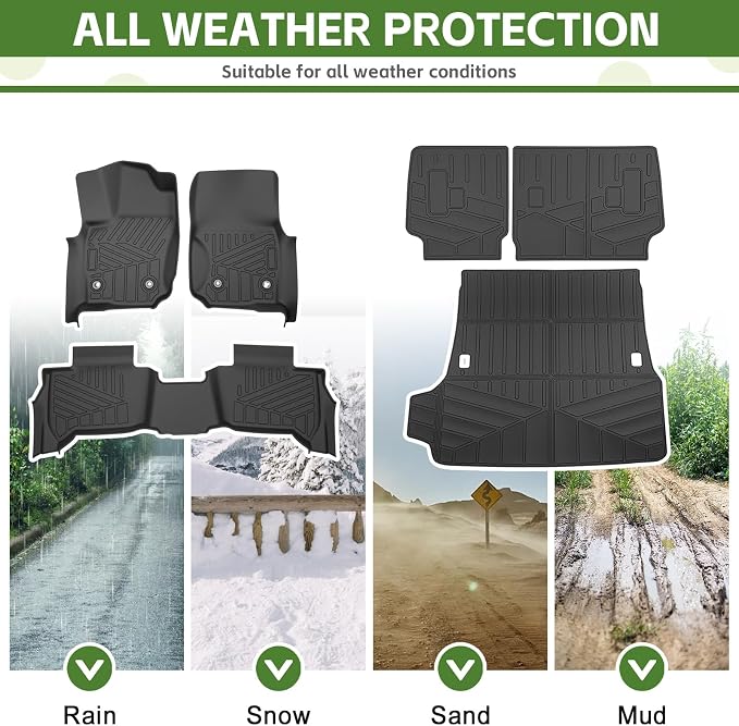Cargo Liners for 2025 2026 Toyota 4Runner 5 Seats Gas, Rear Trunk Mat Seat Back Cover with Floor Liners All Weather Cargo Mats Protector Accessories(Not for Hybrid EV&i-Force MAX)