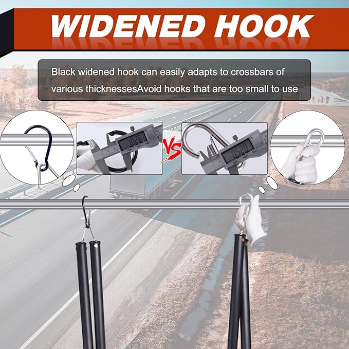 CheeMuii 20" Double Tender Spring Kit with Trailer Hose Holder Heavy Duty Tender Spring for Semi Truck Air Lines Kit 3 in 1 Air Lines Holder for Semi Truck Trailer Tractor