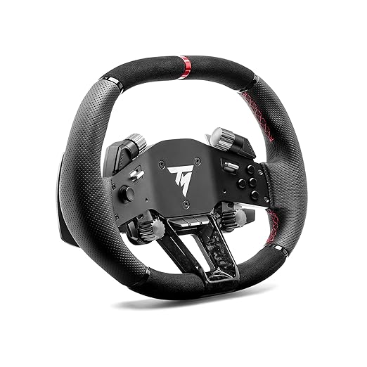 Thrustmaster Hyper Car Wheel Add-On, Ergonomic and wrapped with Leather and Alcantara, Works with Thrustmaster's T818 and T598 ecosystem bases - Compatible on PS5, PS4 and PC