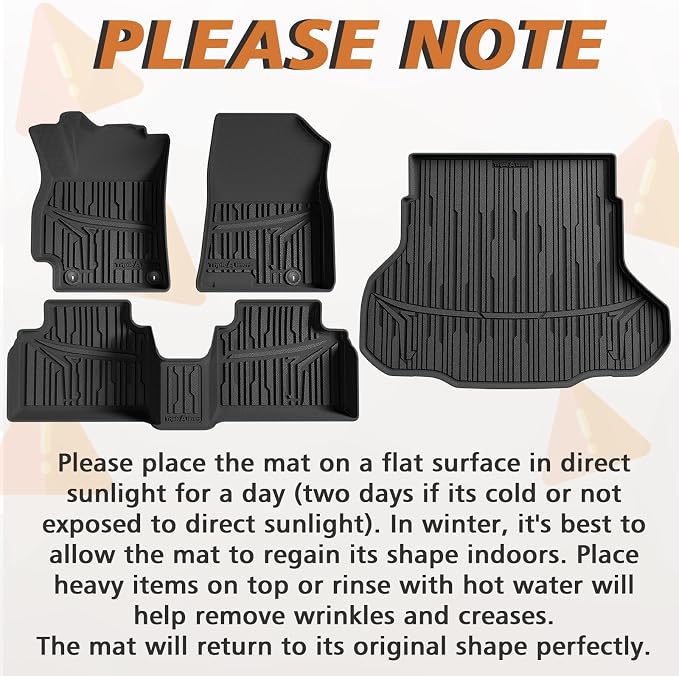 TripleAliners Floor Mats & Trunk Mat Full Set Compatible with 2024 2025 2026 Kia K4 All Weather Liners TPE Custom Fit Anti-Slip Full Coverage Odorless Waterproof Cargo Liners(Trunk Mat+ Floor Mats)