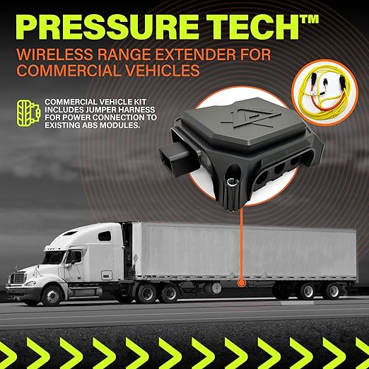 AKTV8 Pressuretech™ Commercial Vehicle Kit – Bluetooth Signal Booster for RVs & Heavy-Duty Trucks and Trailers – Outdoor Signal Enhancer – Use Only with Pressuretech™ TPMS & Onboard Scales