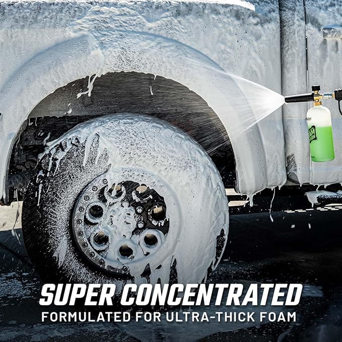 Slick Products Total Off-Road Wash Super Concentrate – Thick Foaming Car Wash Soap with Hybrid-Ceramic Formula for Dirt Bikes ATV UTV Trucks Jeeps and More – Foam Cannon Ready – 64 oz