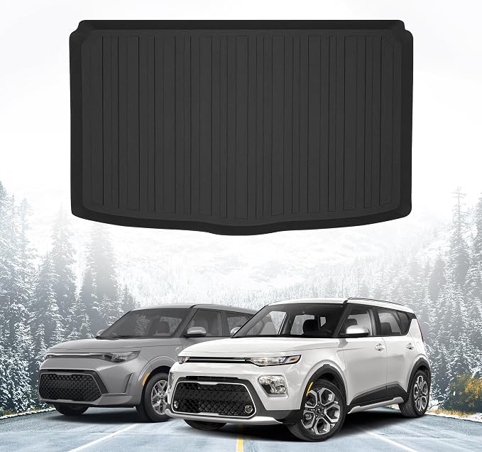 Premium Cargo Liner for Kia Soul 2020-2026 - 100% Protection - Custom Fit Car Trunk Mat - Easy-to-Wash & All-Season Black Cargo Mat - 3D Shaped Laser Measur5d Trunk Liners for Kia Soul (SK3)