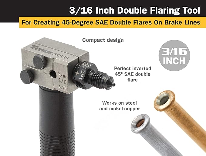 Titan 51535 3/16-Inch Double Flaring Tool