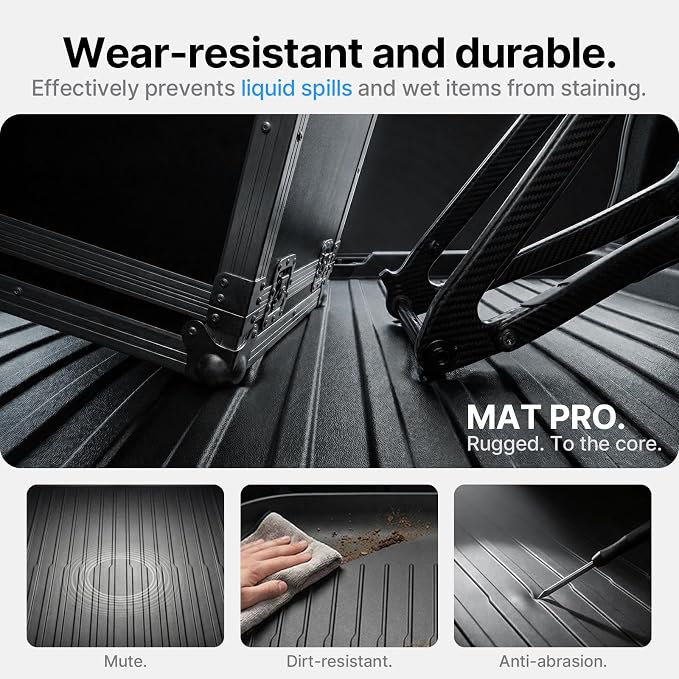 6Pcs Floor Mats for Tesla Model 3 Highland 2024-2026 All Trims, Injection Molded Virgin TPE with Aluminum Dead Pedal — All-Weather Cargo Liners with Frunk/Trunk Lower Storage