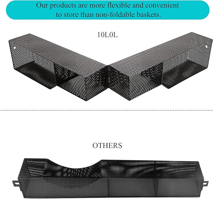 10L0L Golf Cart Front Inner Storage Utility Basket – Dash Storage Tray for Club Car DS & Precedent (2000-Up), Durable Steel with Anti-Rust Coating, Easy Installation