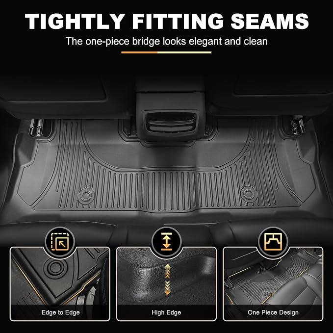 Floor Mats Fit for Honda Passport 2026 Upgrade Trunk Mat with Backrest Mat - AOMSAZTO All Weather Custom Fit 2026 Passport Floor Liners Cargo Liner Full Set Car Mats Accessories