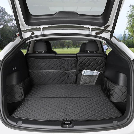 Topfit for Tesla Model Y Trunk Mats Cargo Liner Waterproof Dog Car Seat Covers Protector All-Weather Rear Floor Mat for Tesla Model Y Accessories 2019-2025