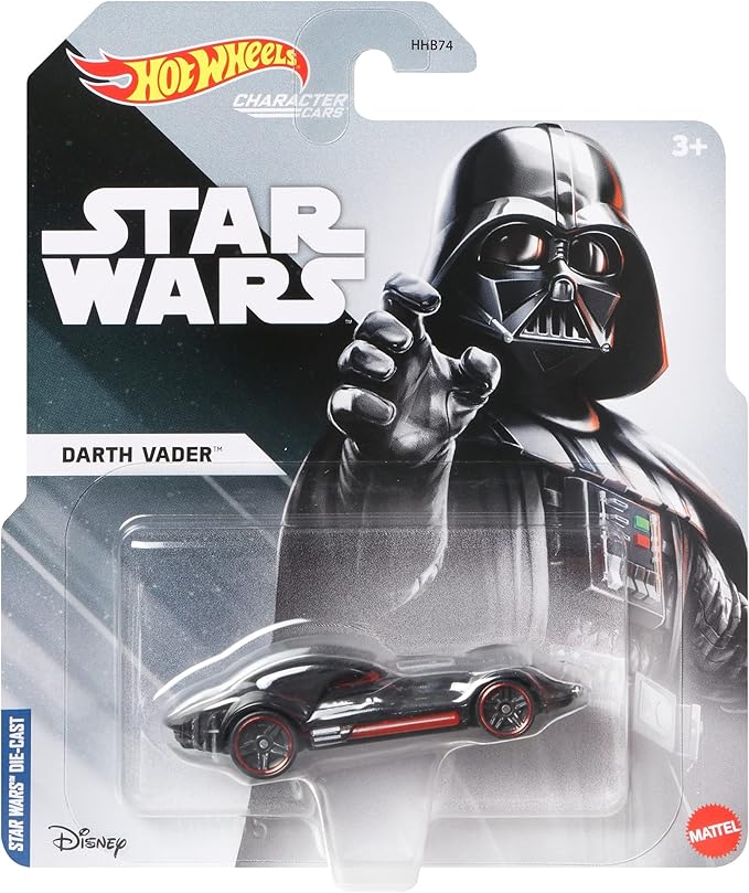 Star Wars Hot Wheels Character Cars Darth Vader Diecast Car