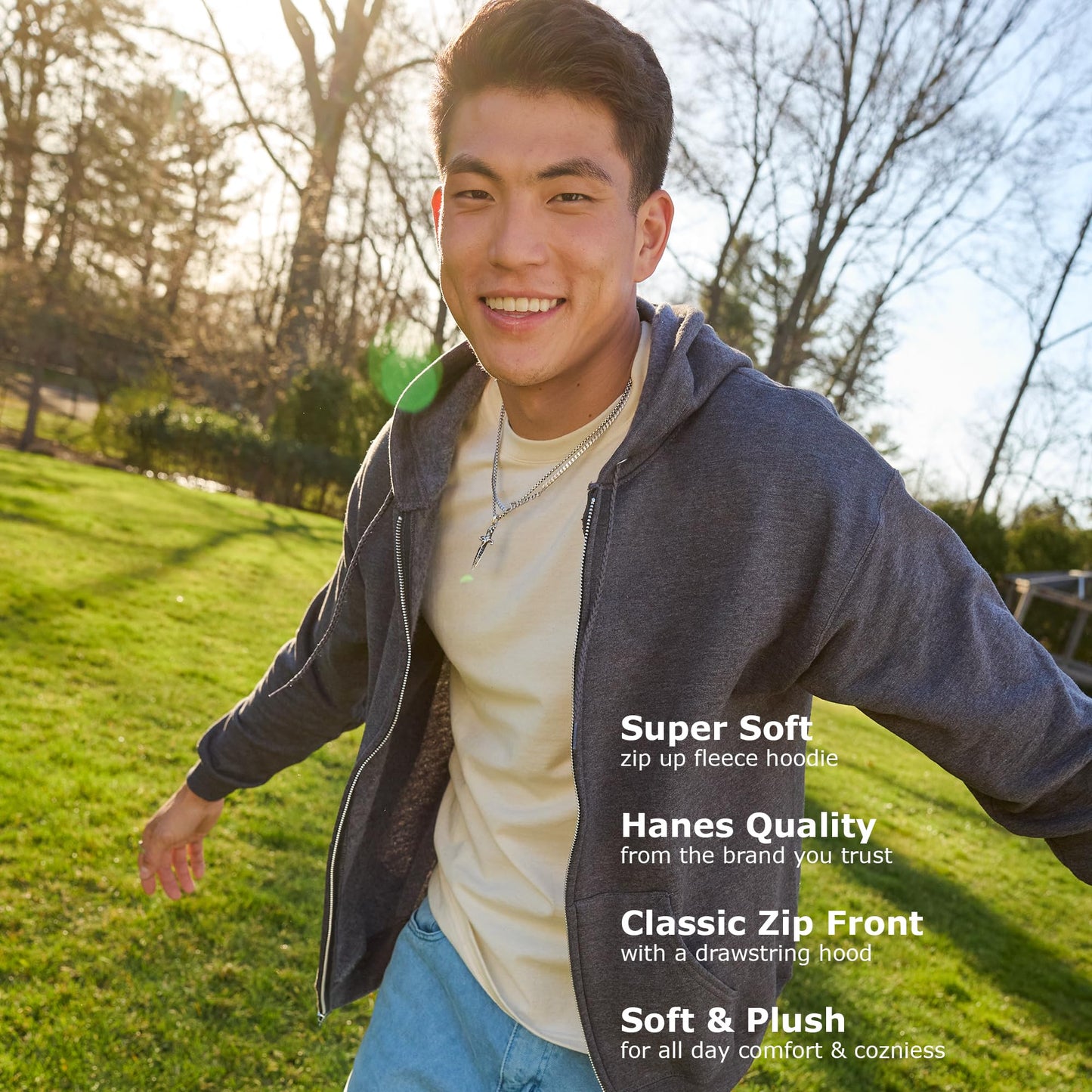 Men's Full-Zip Eco-Smart Hoodie