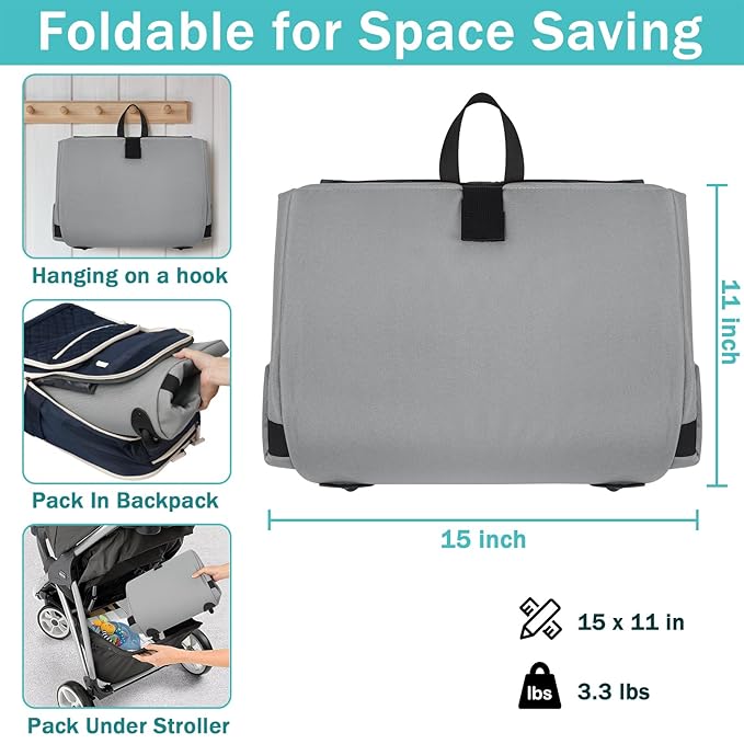 Car Seat Travel Bag Fits All Nuna Pipa Car Seat and Base, Doona Travel Bag, Padded Infant Car Seat Bag with Wheels, Airport Gate Check Bag with side pocket, Protective Feet, Double handle