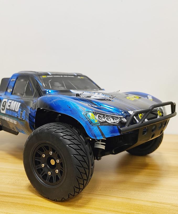 RC Short Course Truck Tires with Foam Inserts for 1/10 Scale Arrma Senton Tires Traxxas Slash Tires Axial Redcat Rc4wd Hex Detachable Replacement 17mm 14mm 12mm RC Wheels and Tires