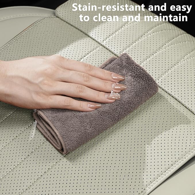 Car Seat Extender Leg Extender Support Cushion for Driver Seats Office Chair, Leather Auto Bottom Seat Protector Cover with Leg Extender, Car Seat Cushion Legs Rest Pads, Gray