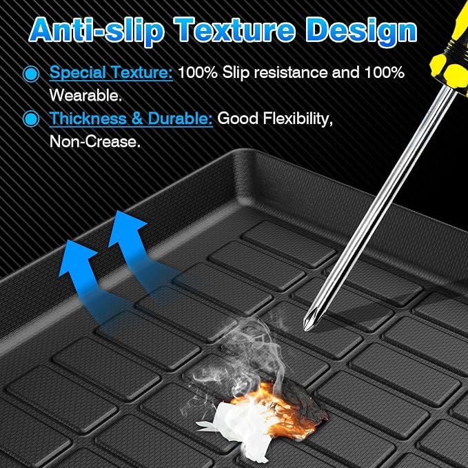 Tahoe Cargo Liner - Trunk Mat for Chevy Tahoe/GMC Yukon (Not Fit XL) 2021-2026, All Weather Cargo Mat for Tahoe Accessories, Heavy Duty Car Mats, Car Accessories