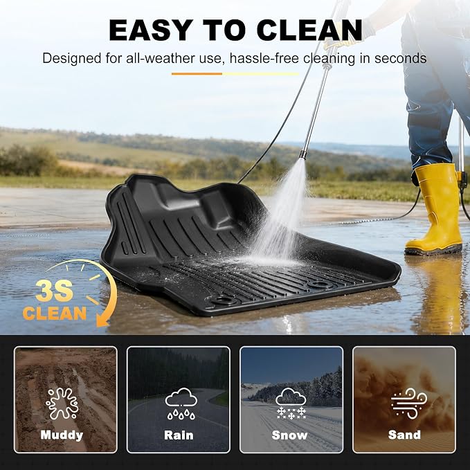 AOMSAZTO Floor Mats Compatible with Toyota Corolla Sedan 2014-2019, Heavy Duty TPE All Weather Automotive Floor Mats, 1st & 2nd Row Full Set Floor Liners, Anti Skid Car Mats(not fit for Hatchback)