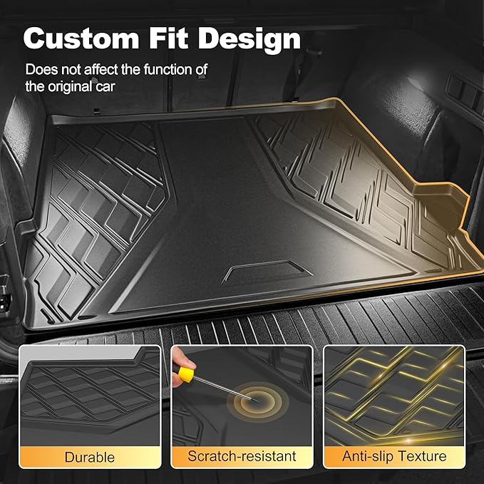 AOMSAZTO Cargo Liner Compatible with BMW X5 2014-2018 (F15) | AOMSAZTO All Weather Back Trunk Mat Rear Cargo Tray for BMW X5 2014-2018