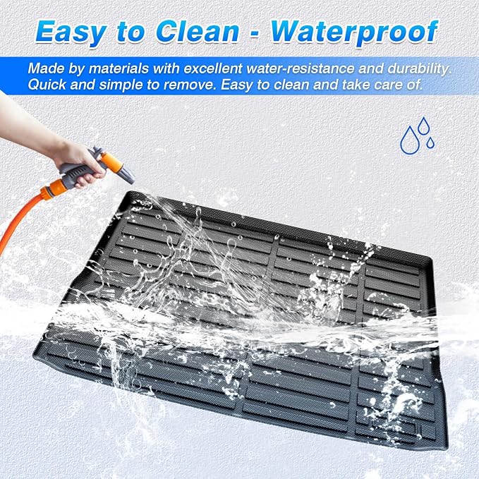 Cartist Custom Fit for Cargo Liner Jeep Cherokee 2014-2022 2023 All Weather Anti-Slip Rear Trunk Mat Waterproof TPE (NOT for Jeep Grand Cherokee)