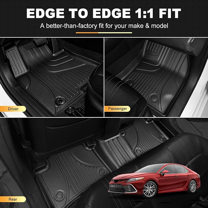 Floor Mats & Cargo Liner Fit for Toyota Camry 2018-2024 FWD Gas (Not for AWD or Hybrid)