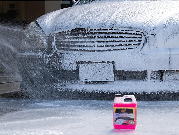 Meguiar's Ultimate Snow Foam Wash, Foaming Car Wash Formulated for Foam Cannons & Foam Guns, 32oz
