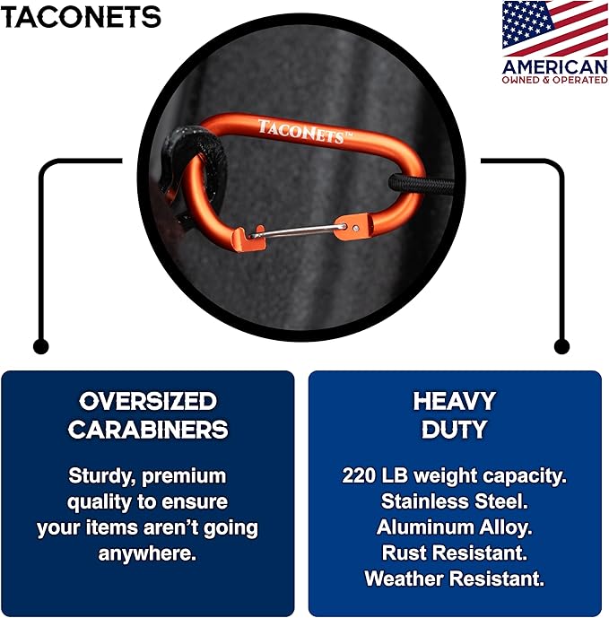 Envelope Cargo Net for Ford Maverick - Fits 2022-Current - Upgraded 5mm Bungee - Integrated Storage Bag - Heavy Duty Carabiners - Designed in USA