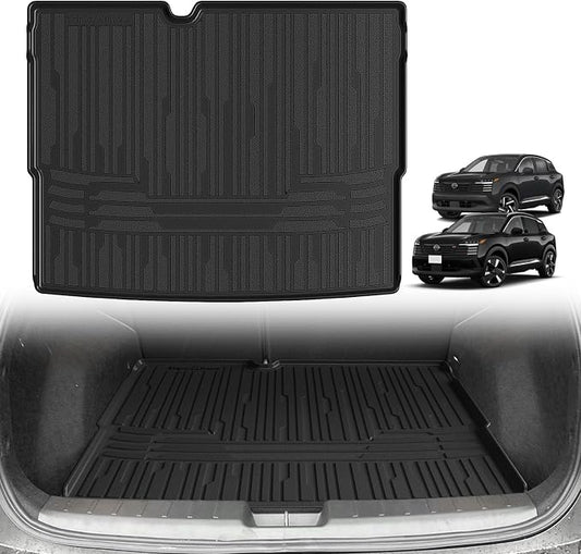 TripleAliners Trunk Mat All Weather Liners Compatible with 2025 2026 Nissan Kicks Interior Accessories Custom Fit Anti-Slip TPE Full Coverage Protection Rear Trunk Floor Mat (SV SR Trim Level ONLY)