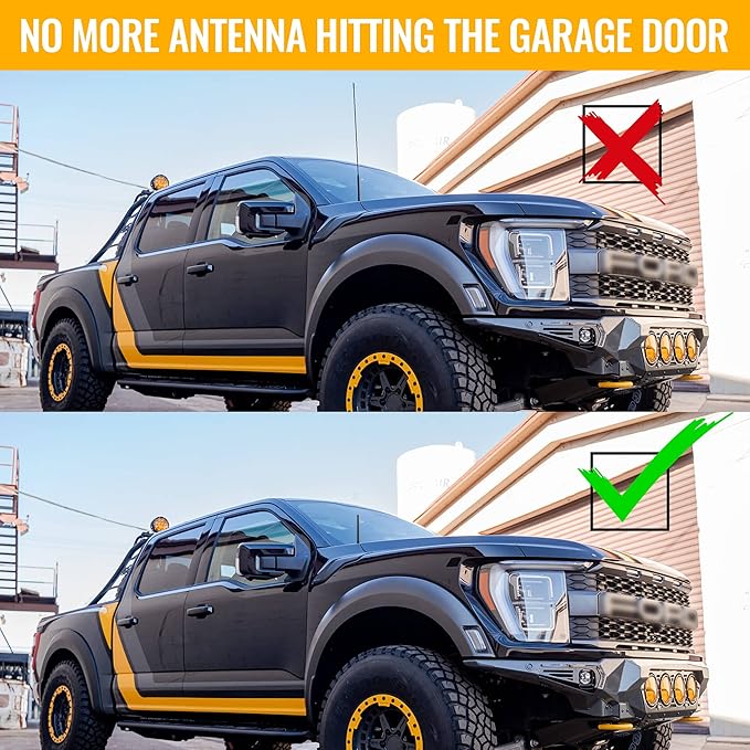 KSaAuto Short Antenna for 2009-2026 Ford F-150, 2017-2026F-250 F-350, Ford Car Accessories Antenna Replacement
