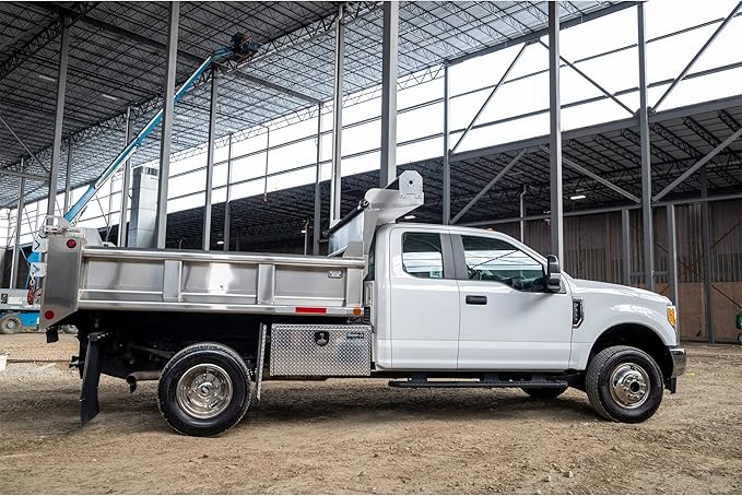 Buyers Products 1705105 Silver Diamond Tread Aluminum Underbody Truck Box with T-Handle Latch, 18 x 18 x 36 Inch, Durable Contractor Toolbox For Organization And Storage, Job Tool Chest