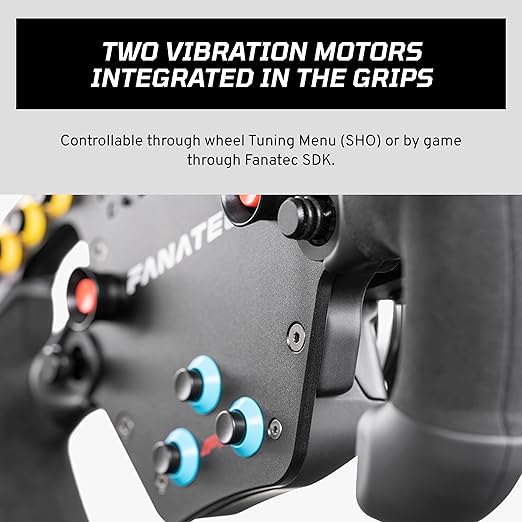 Fanatec Sim Racing ClubSport Steering Wheel F1 Esports V2 – Officially Licensed Formula 1™ Product, Alcantara Grips, LED Display, Magnetic Paddles, Integrated Vibration Motors – PC