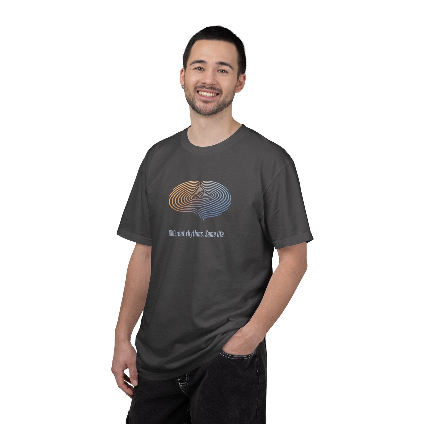 Different Rhythms. Same Life. — Epilepsy Awareness Unisex T-Shirt
