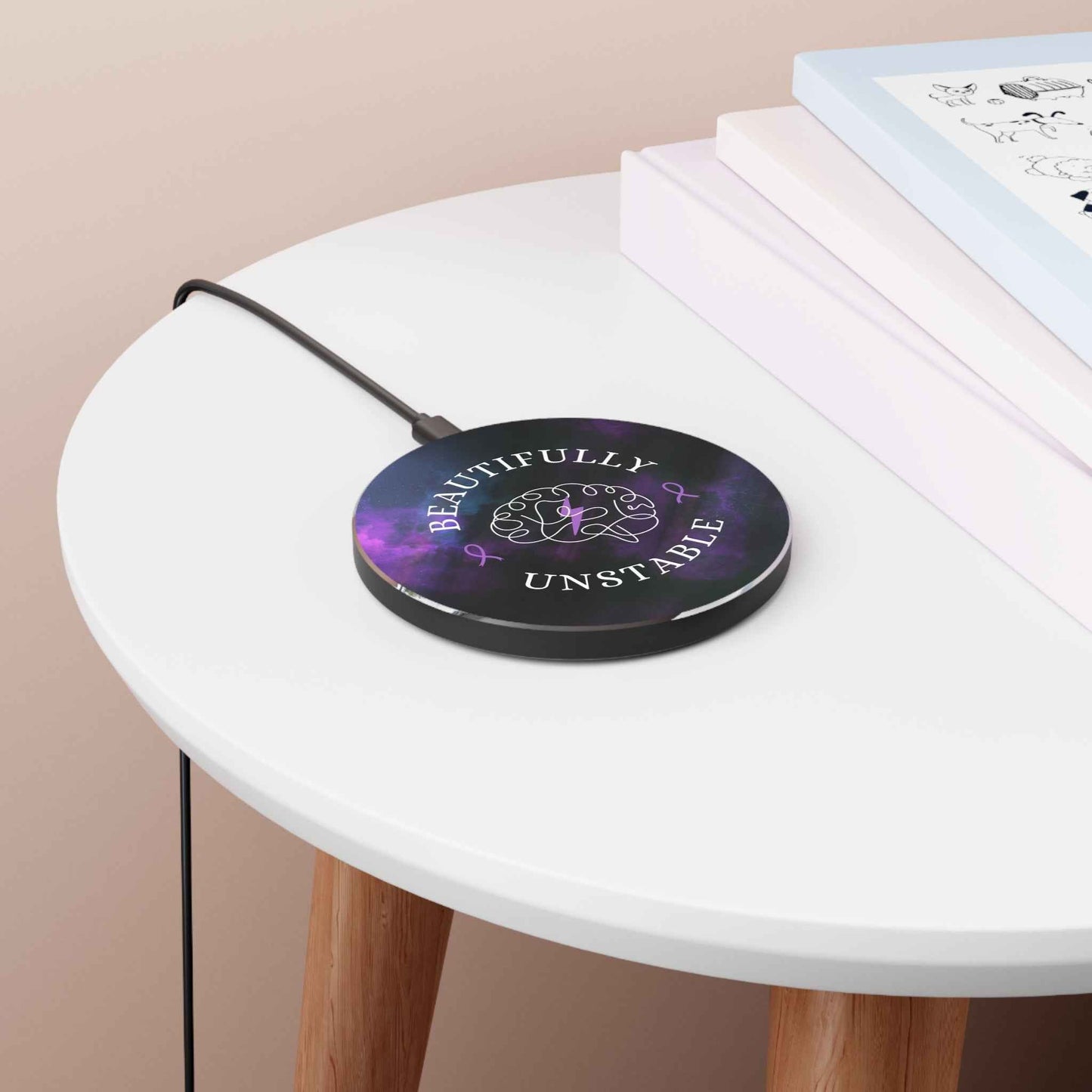 Beautifully Unstable Wireless Charger | Epilepsy Awareness Desk Charger