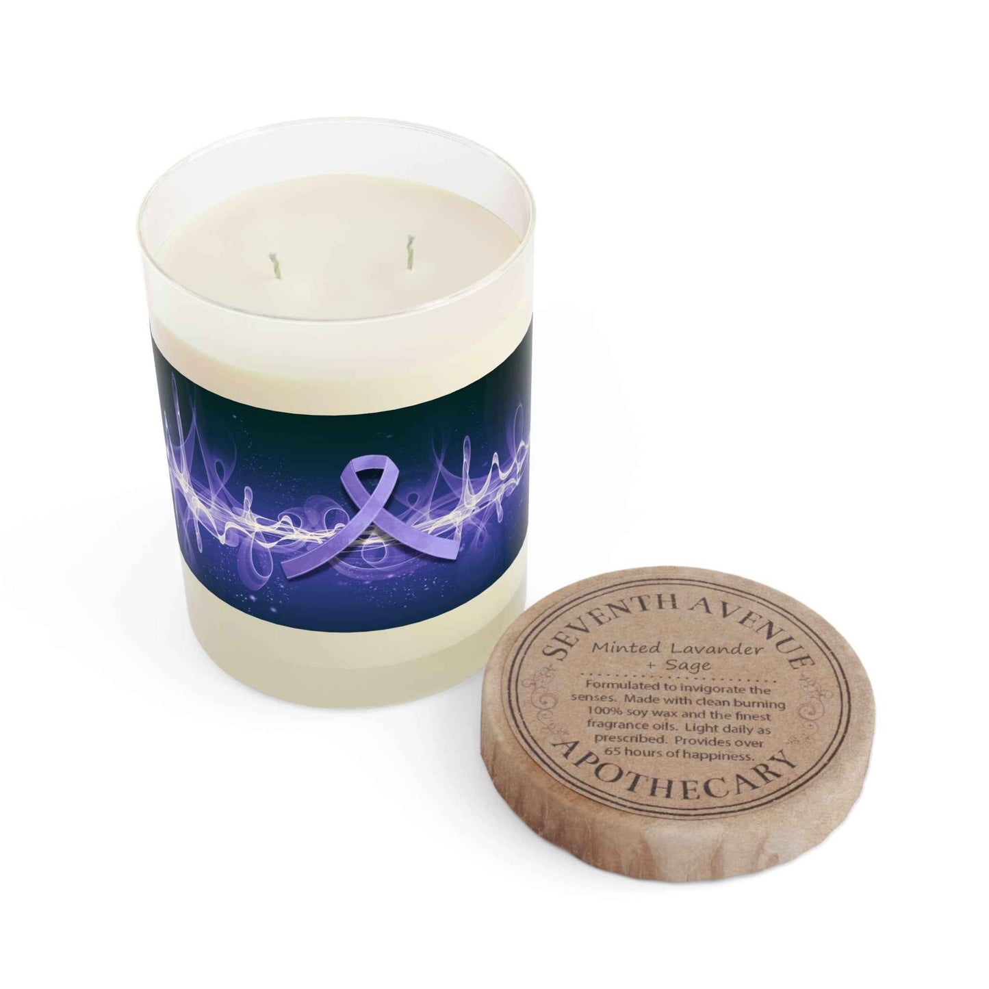 Brain Waves of Strength – Epilepsy Awareness Candle