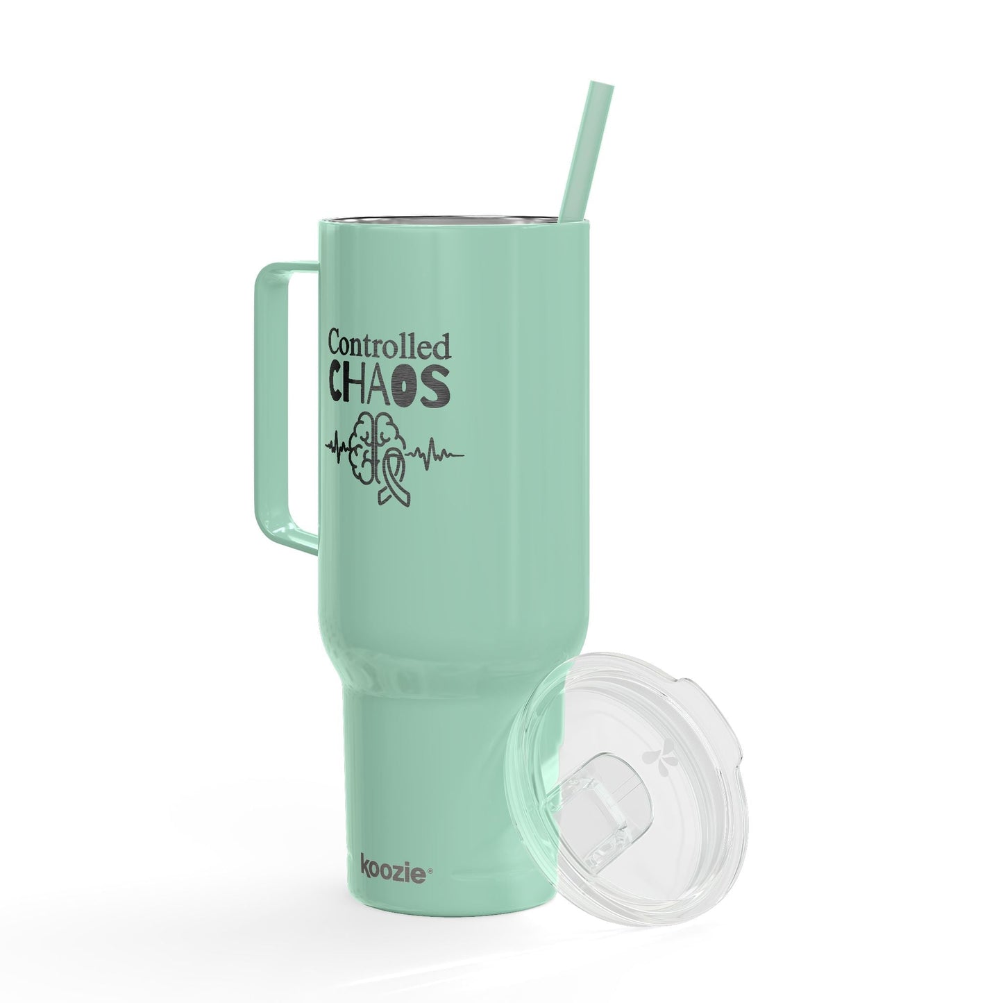 Controlled Chaos 40oz Tumbler – Neurostrong Insulated Travel Mug