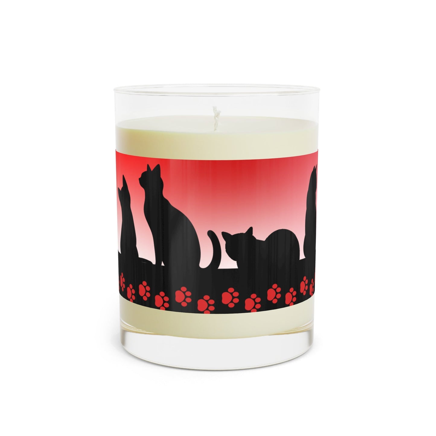 Cat Silhouette Candle | Cozy Cat Lover Soy Candle