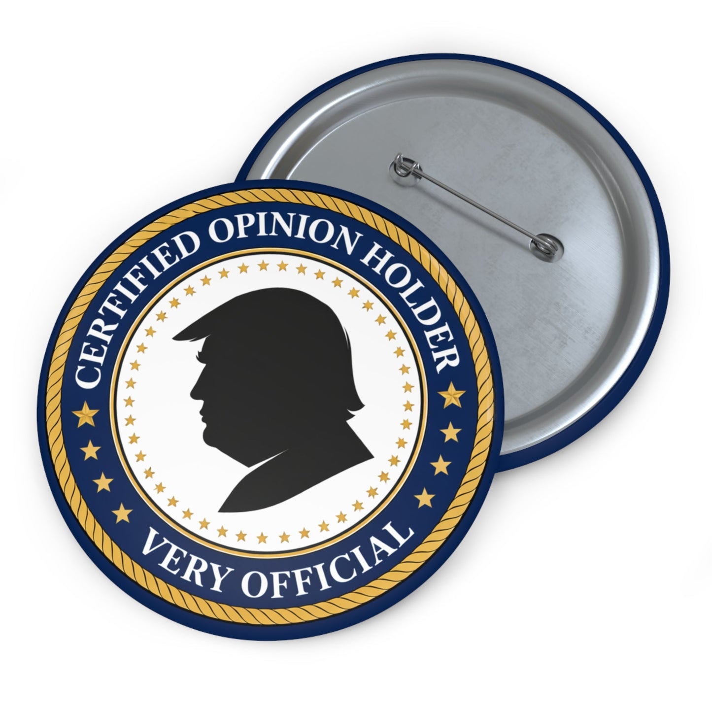 Certified Opinion Holder Pinback Button