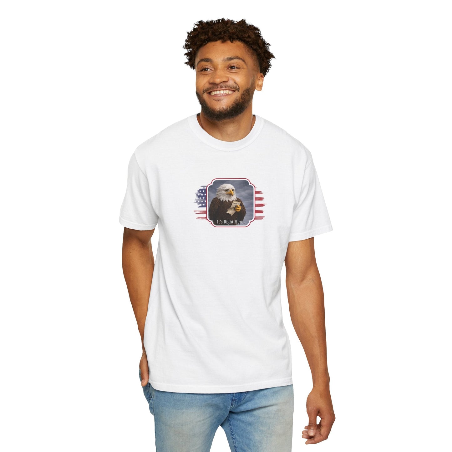 “It’s Right Here” Political Parody T-Shirt