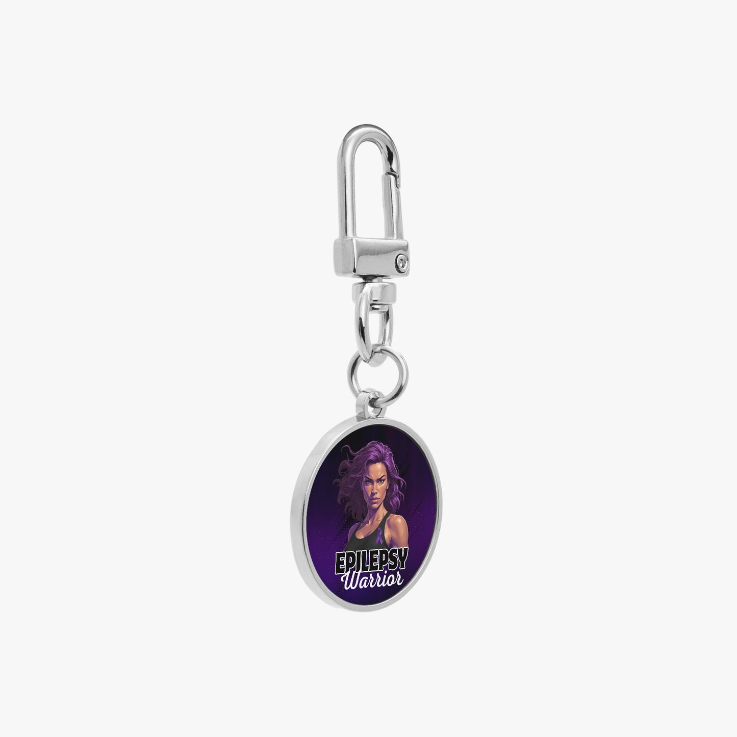 Beautiful Epilepsy Warrior Metal Keychain
