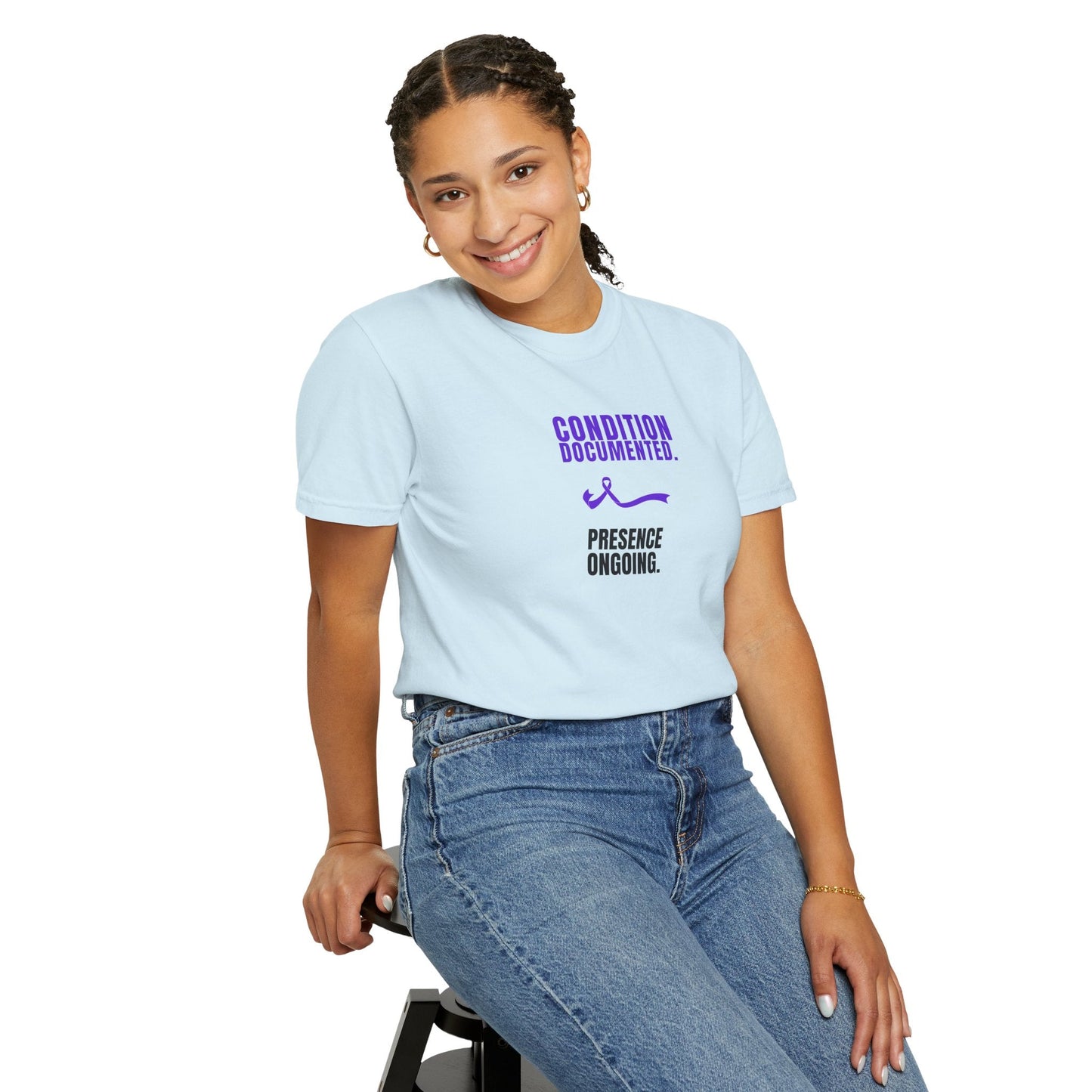Condition Documented. Presence Ongoing. – Epilepsy Awareness T-Shirt