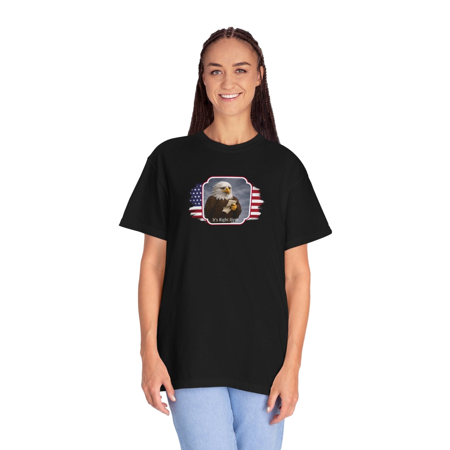 “It’s Right Here” Political Parody T-Shirt