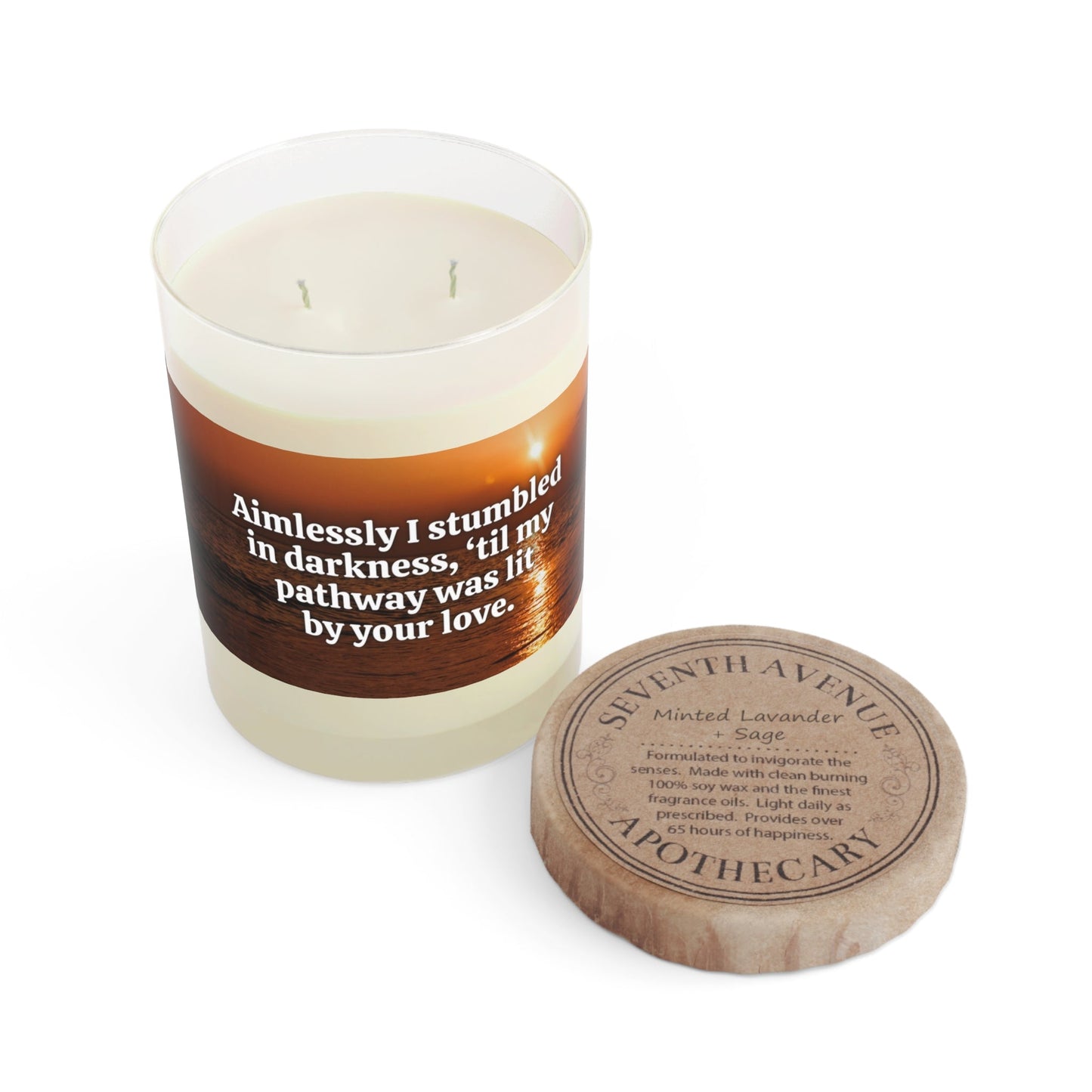 “Aimlessly I Stumbled” Candle | Romantic Quote Soy Candle
