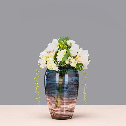 Creative Ink Transparent Glass Vase Living Room