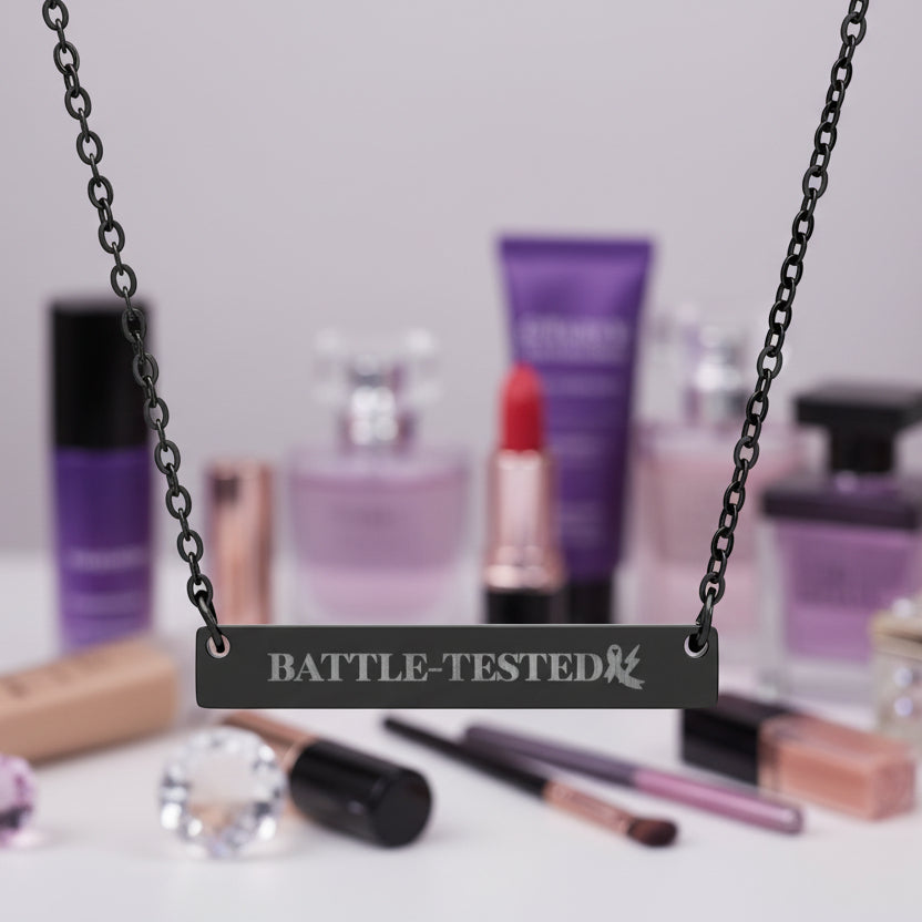 Battle-Tested Epilepsy Awareness Bar Necklace