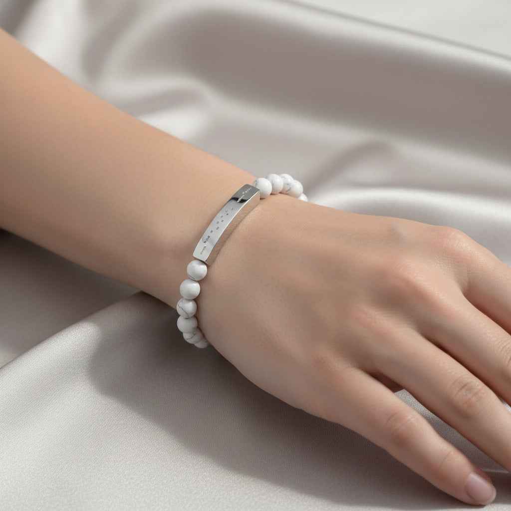 AWARENESS Morse Code Bracelet – Epilepsy Awareness Beaded Bar Bracelet
