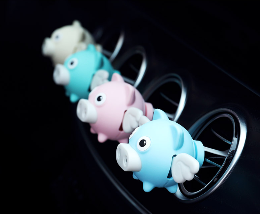 Car Air Freshener - Little Flying Pig Perfume Clip